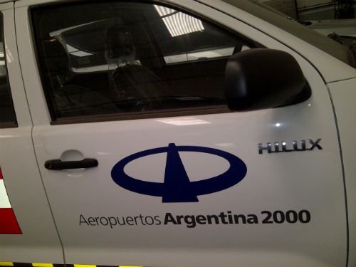 Aeropuertos Argentina 2000. Ploteo vehicular